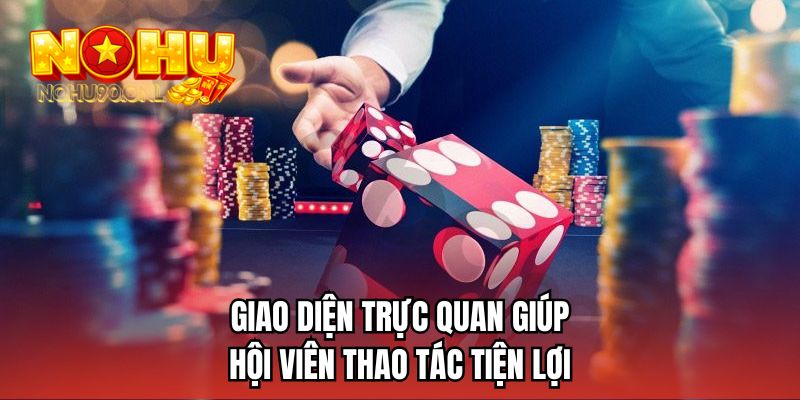 Giao diện trực quan giúp hội viên thao tác tiện lợi